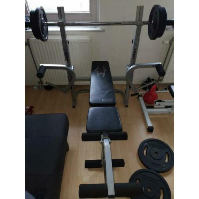 Halterbank fitnessbank bankdrukken