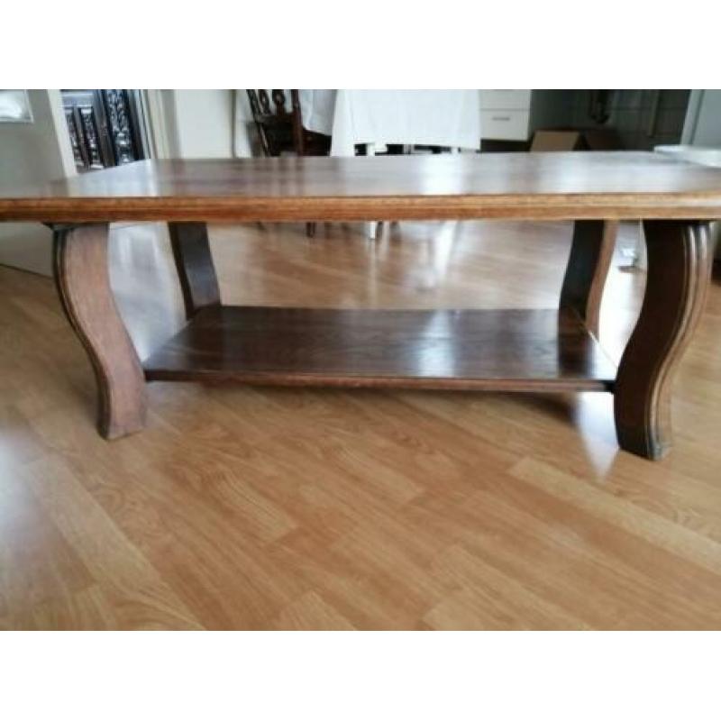 donker eiken salontafel