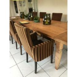Eetkamerstoelen 8 stuks evt met tafel