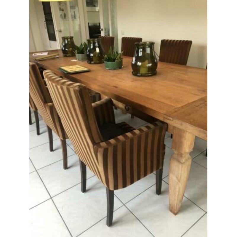 Eetkamerstoelen 8 stuks evt met tafel
