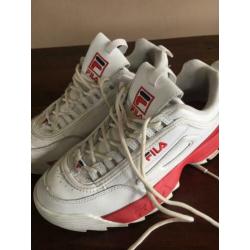 Fila’s schoenen wit/rood maat 39 zgan