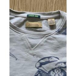 Scotch & Soda Shrunk vissen crewneck maat 152