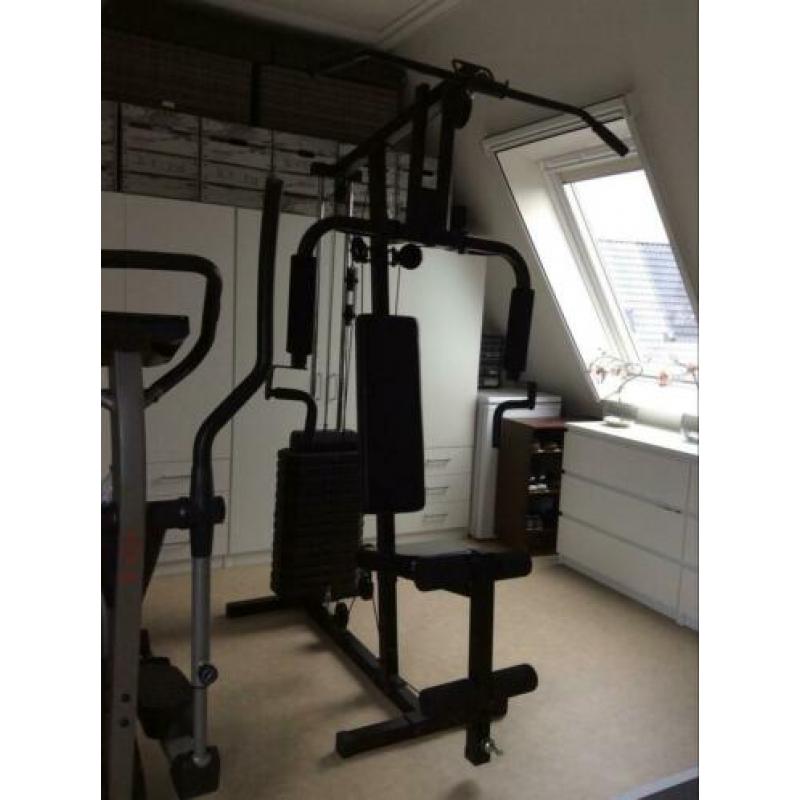 Zwart fitness station