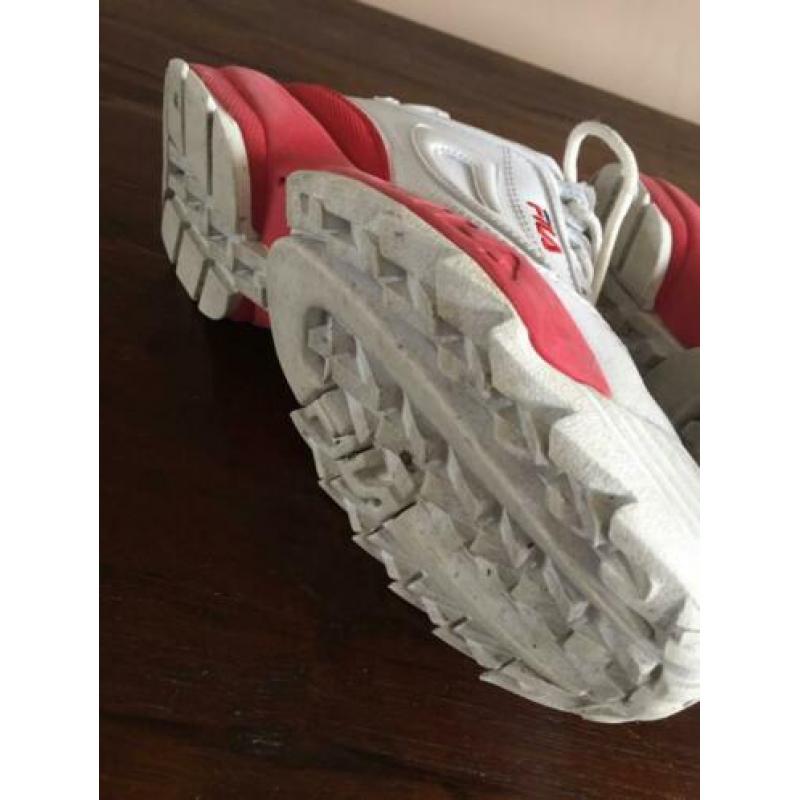 Fila’s schoenen wit/rood maat 39 zgan