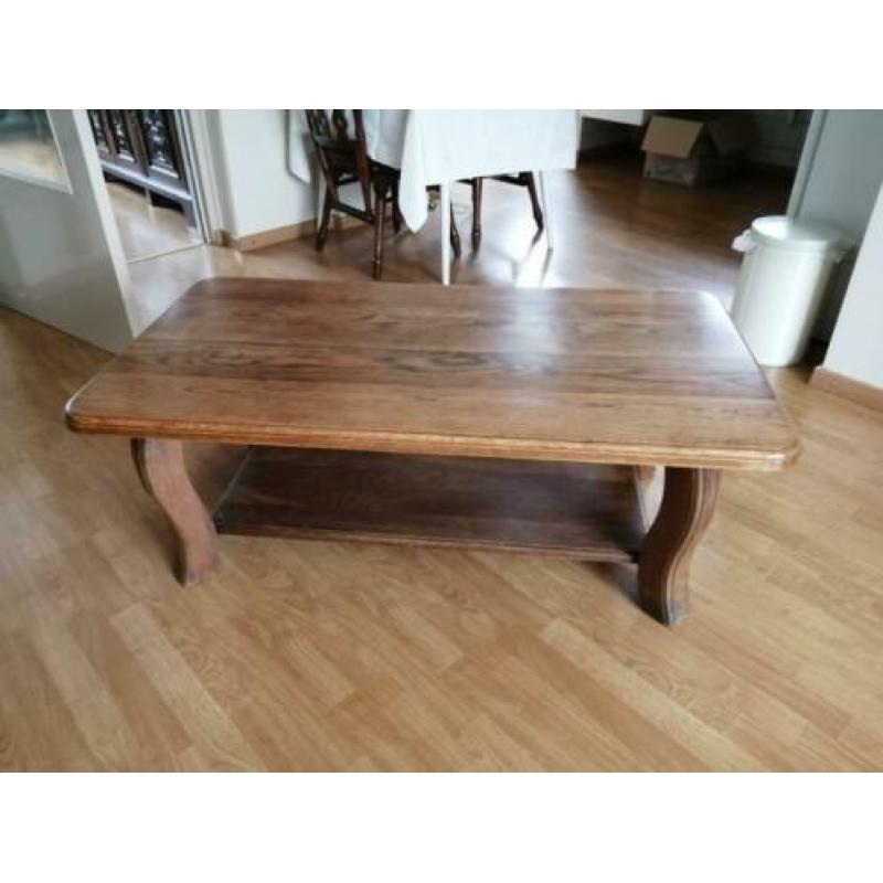 donker eiken salontafel