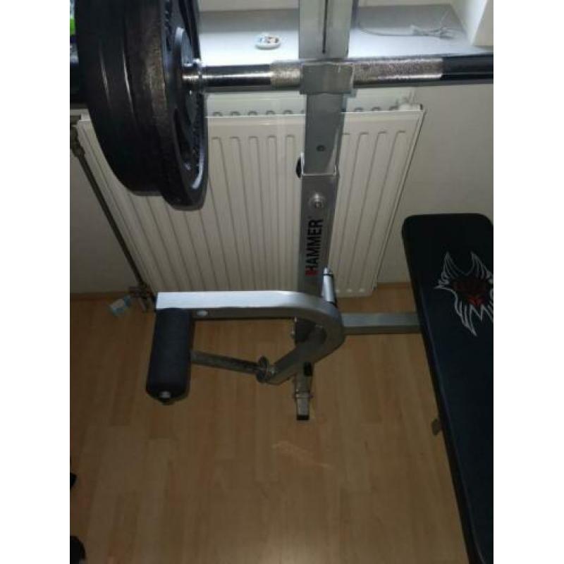 Halterbank fitnessbank bankdrukken