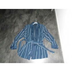Sixth Sense Gestreepte Kimono Tuniek Jasje mt 42-44 Stretch