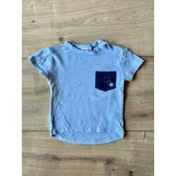 Z.g.a.n. Blauw shirtje met borzakje, Prénatal, maat 80