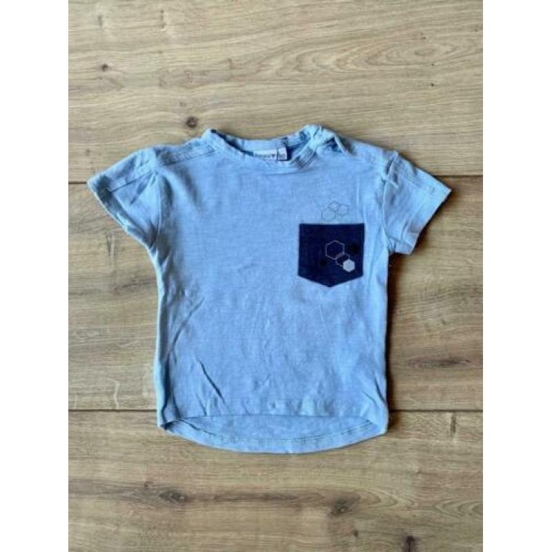 Z.g.a.n. Blauw shirtje met borzakje, Prénatal, maat 80