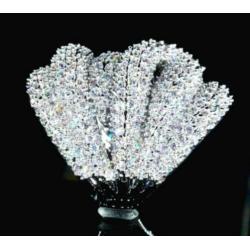 Grote zirkonen 925 zilveren dames ring