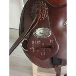 Nomad Western zadel (inc hoofdstel + 3 pads)|| Full Quarter