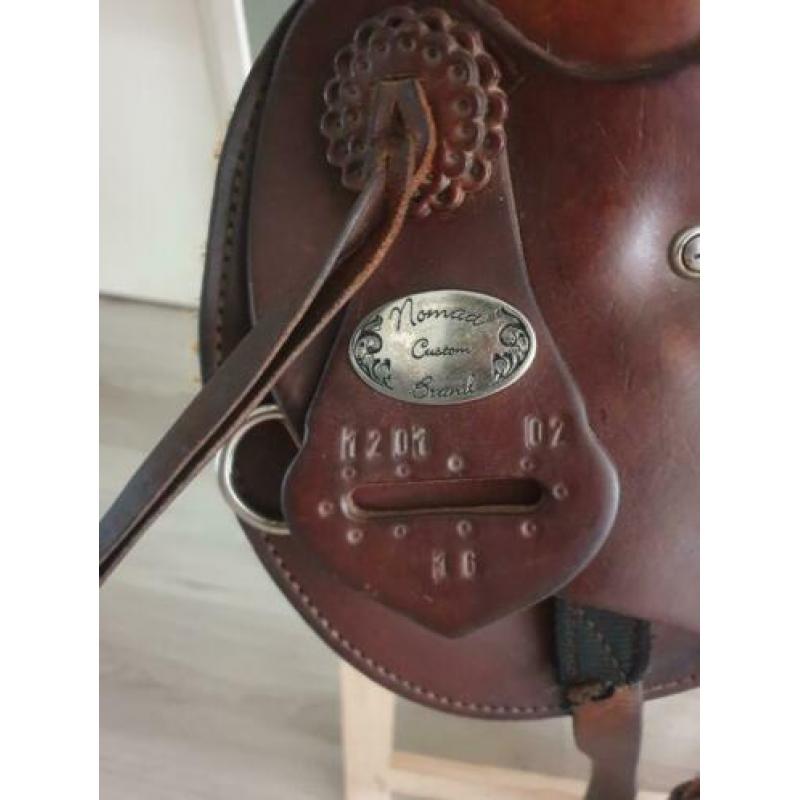 Nomad Western zadel (inc hoofdstel + 3 pads)|| Full Quarter