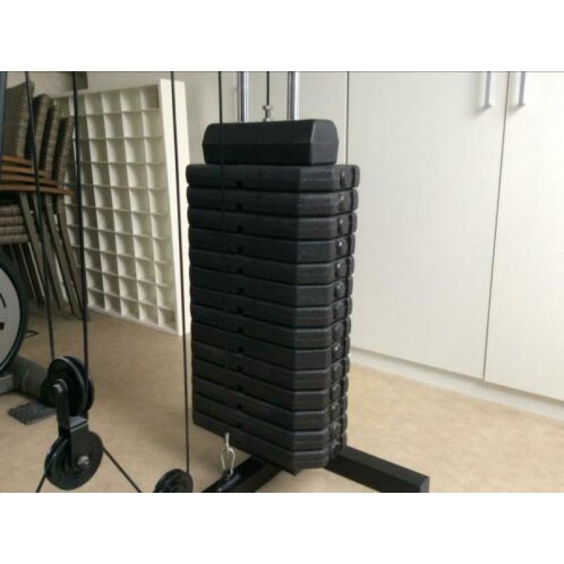 Zwart fitness station