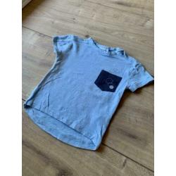 Z.g.a.n. Blauw shirtje met borzakje, Prénatal, maat 80