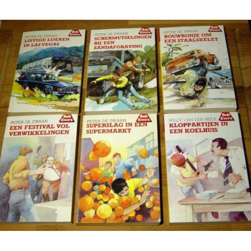 9 x Bob Evers. Uitg.De Eekhoorn. 33, 34,35,36,37,38,39,40,45