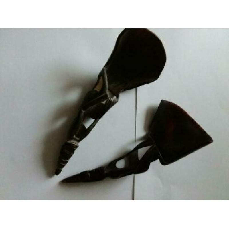 Hoorn lepels hoorns 2 x taxidermy