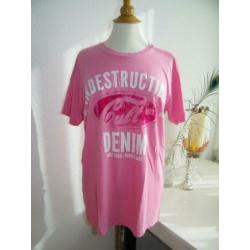 CULT EDITION Heren Shirt Roze Maat L
