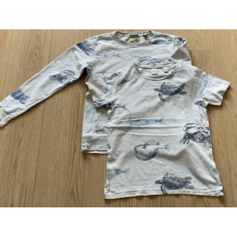 Scotch & Soda Shrunk vissen crewneck maat 152