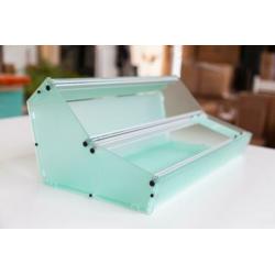 Eurorack case 6U 104HP semi-transparant plexiglas