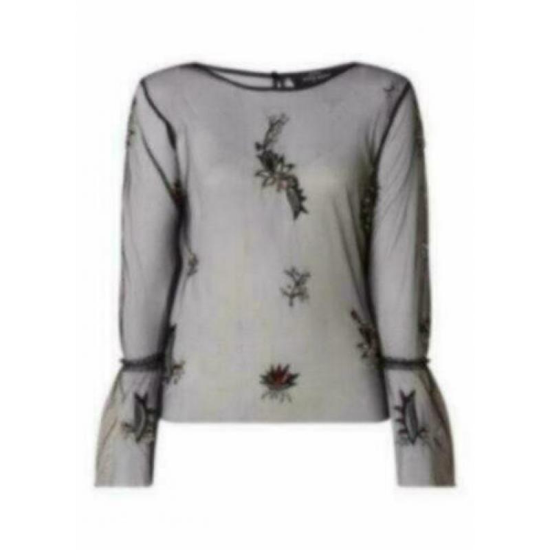 NIKKIE KATE MOSS Ricci semi-transparante top maat 34