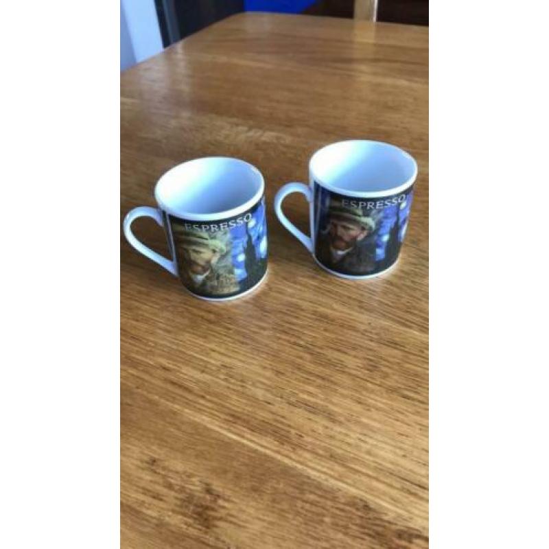 Espresso kopjes van Gogh vodkas mokjes