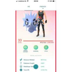 Pokemon go account level 34