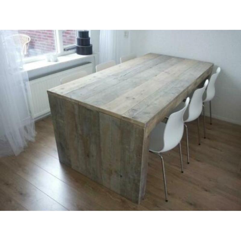 Steigerhouten tafel. Alle modellen op maat gemaakt. NIEUW