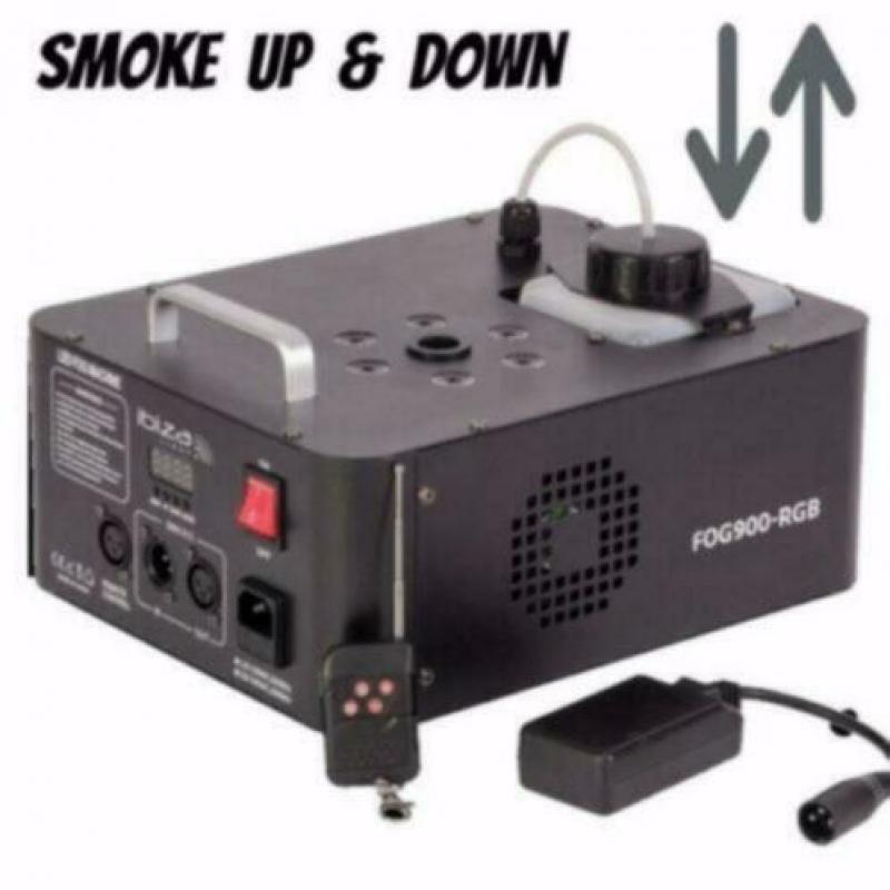 IBIZA-LIGHT FOG900-RGB UP / Down rookmachine met RGB LED,s