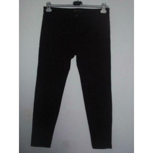Maat 44 - zara basic - zwart / bordeaux broek