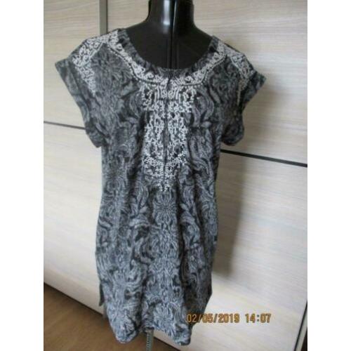 tuniek H&M, maat 36, grijstinten, volgnr 7