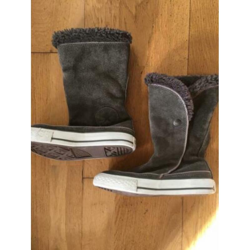 All Star Converse leuke suède laarzen in bruin/taupe maat 28