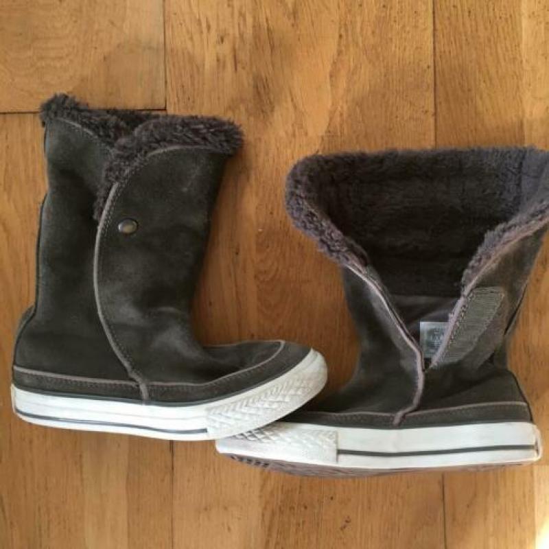 All Star Converse leuke suède laarzen in bruin/taupe maat 28