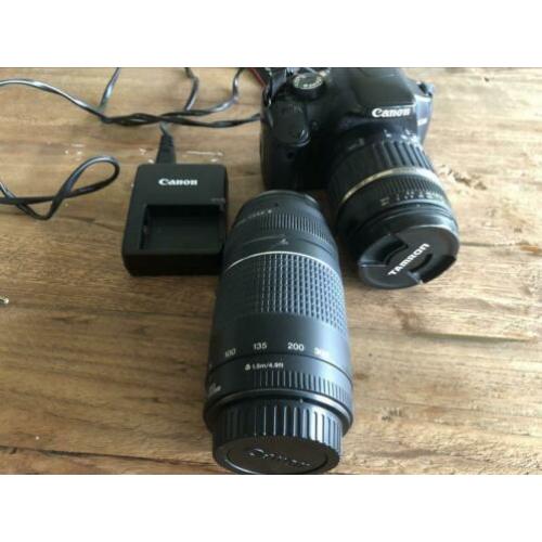 Camera Canon Eos 450D met twee lenzen