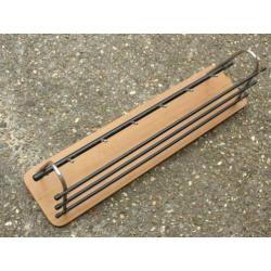 vintage kapstok wandkapstok retro design jaren 60 met plank