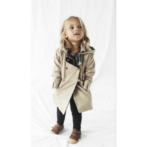 NIEUW / ZARA trenchcoat met teddy maat 86
