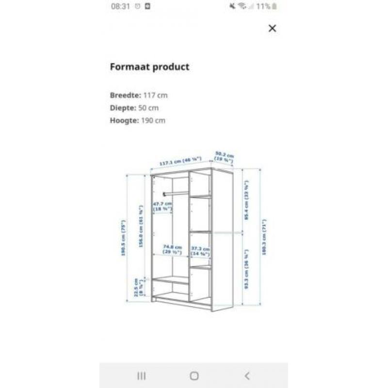 Gratis Brimnes Kledingkast IKEA