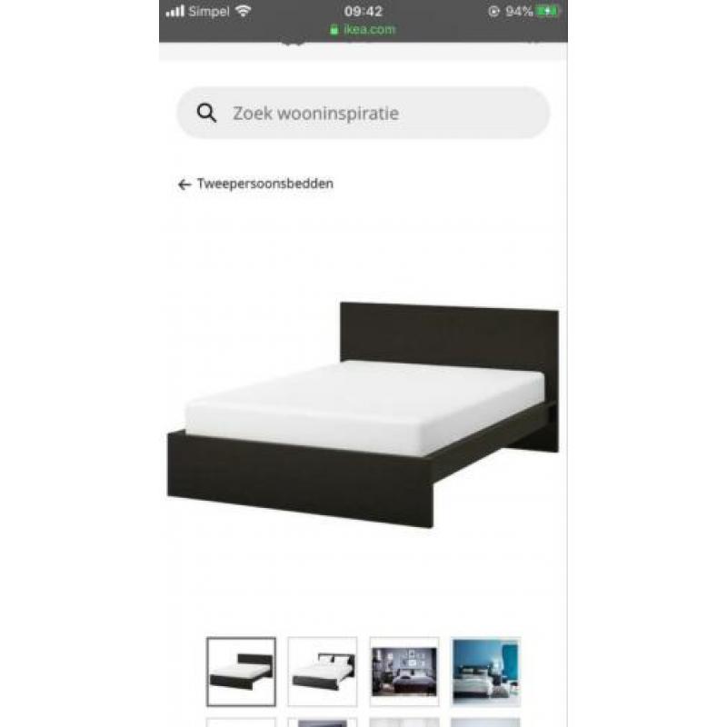 Malm ikea bed 220 bij 180
