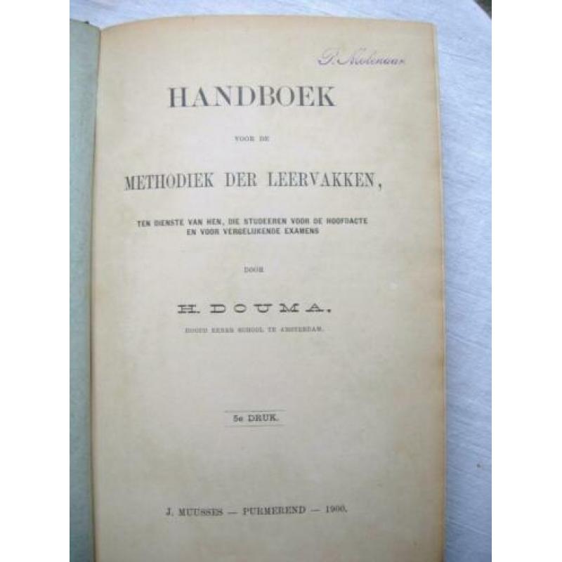 Douma Handboek voor de Methodiek der Leervakken 1900