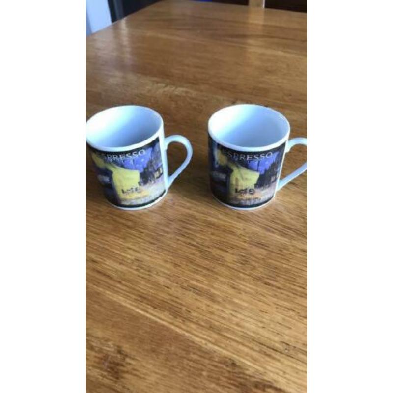 Espresso kopjes van Gogh vodkas mokjes