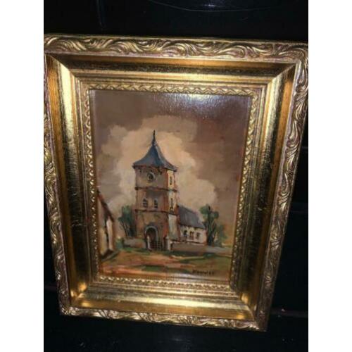 Aangeboden Oud Schilderij