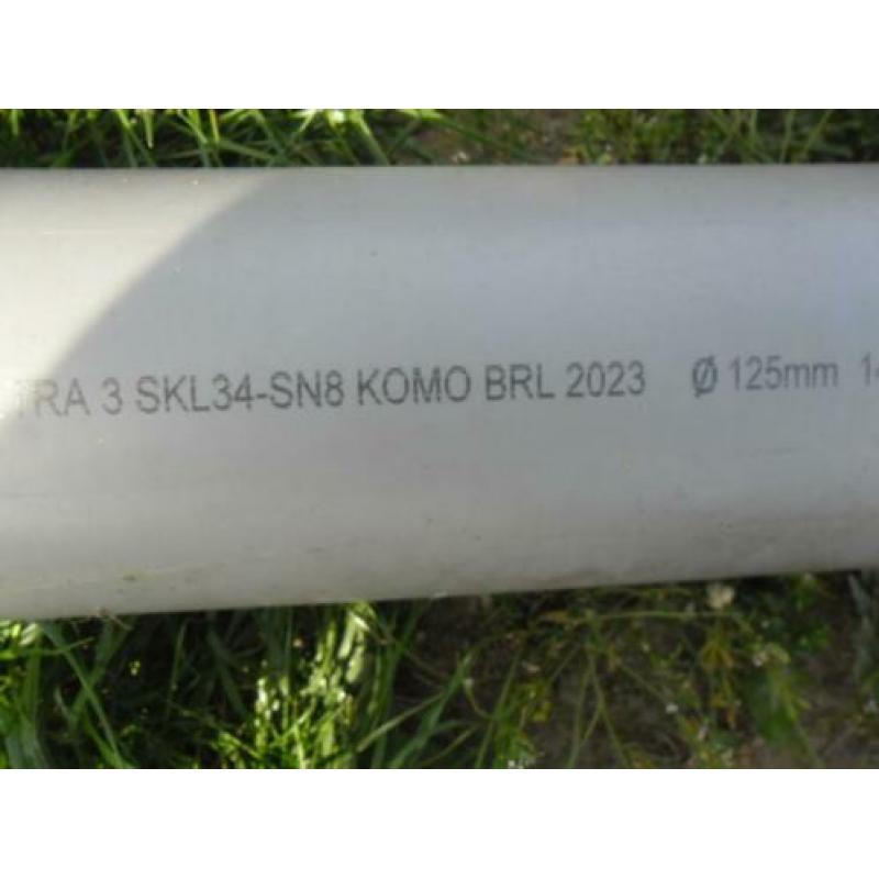 PVC SN8 afvoerbuis drukbelastbaar onder bestratingen KOMO