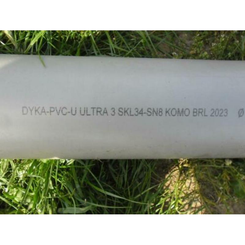 PVC SN8 afvoerbuis drukbelastbaar onder bestratingen KOMO