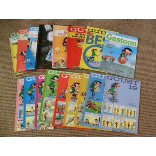 Nog 14 stripboeken uit de serie van Guust Flater