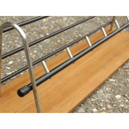 vintage kapstok wandkapstok retro design jaren 60 met plank