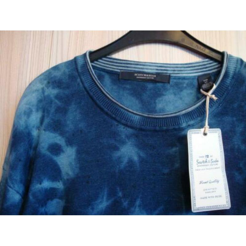 Nieuwe blauwe SCOTCH & SODA trui. Maat XL
