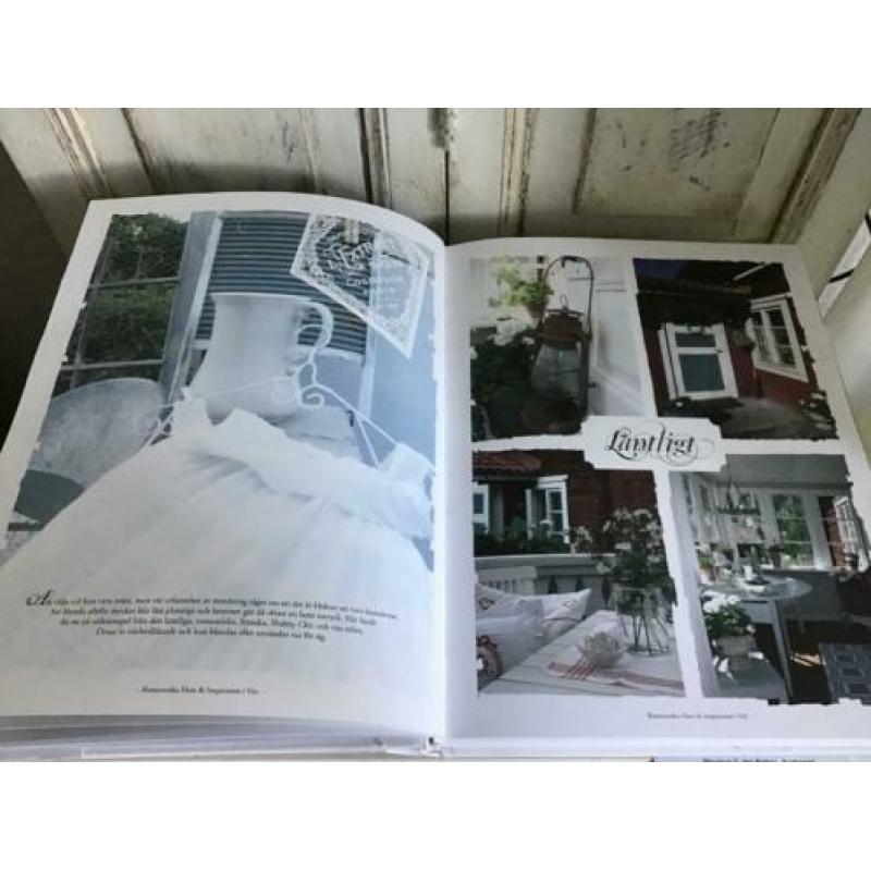 Brocante boek Scandinavisch Romantiska hem& inspiration vitt