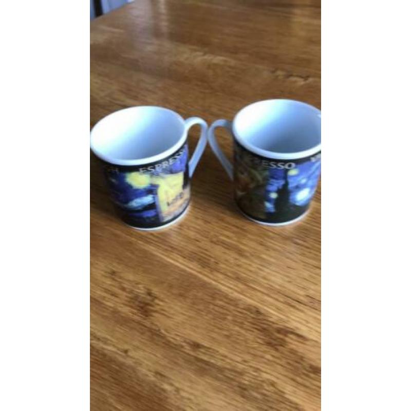Espresso kopjes van Gogh vodkas mokjes