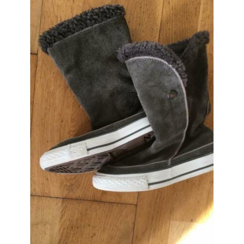 All Star Converse leuke suède laarzen in bruin/taupe maat 28