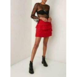 NIKKIE KATE MOSS Ricci semi-transparante top maat 34