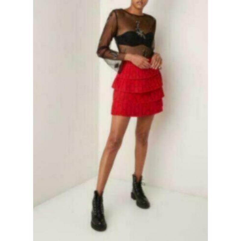 NIKKIE KATE MOSS Ricci semi-transparante top maat 34